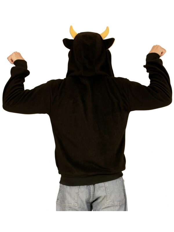 WIDMANN Polaire Avec Capuche Tête De Taureau Pour Adulte 3 WIDMANN Polaire Avec Capuche Tête De Taureau Pour Adulte – Image 3