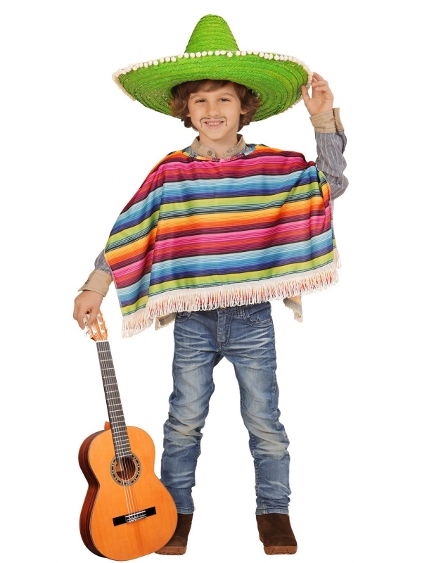 WIDMANN Poncho Mexicain Enfant 2 WIDMANN Poncho Mexicain Enfant – Image 2