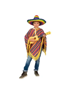 Poncho Mexicain Tequila Enfant Multicolore