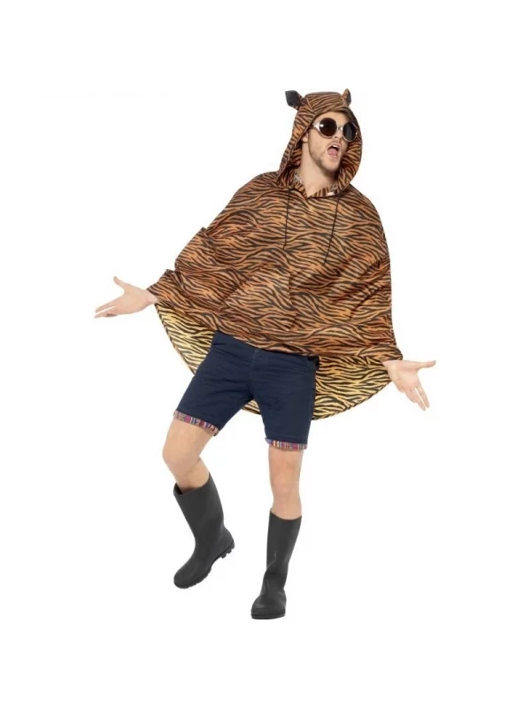 Smiffys Poncho Party Imperméable Tigre 2 Smiffys Poncho Party Imperméable Tigre – Image 2