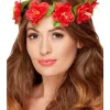 Smiffys Couronne De Fleurs Hawaïennes, Rouge