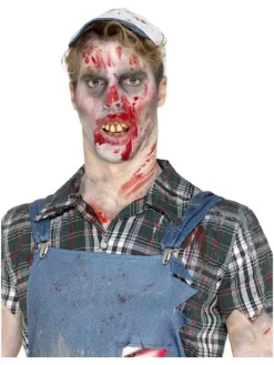 Smiffys Fausses Dents Abimées, Marron, Avec Perles De Fixation