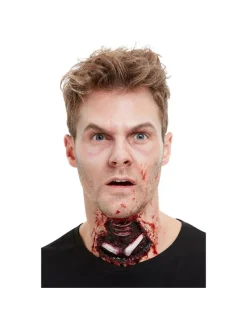 Smiffys Prothèse En Latex Gorge Tranchée Avec Adhésif -WIDMANN Soldes prothese en latex gorge tranchee avec adhesif 2