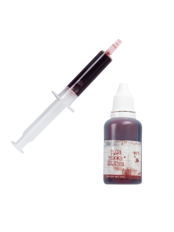 Seringue Avec Bouteille De Faux Sang 1 Seringue Avec Bouteille De Faux Sang