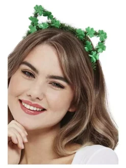 Smiffys Serre-tête Chat, Vert Pailleté - Saint-Patrick