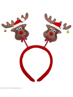 WIDMANN Serre-Tête Renne De Noël Brillant Avec Clochettes