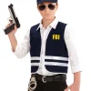 WIDMANN Set Agent Du FBI Enfant (gilet, Casquette)