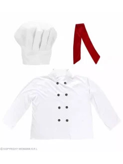WIDMANN Set Chef Cuisinier (veste, Toque Et Foulard) -WIDMANN Soldes set chef cuisinier veste toque et foulard 2