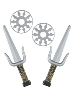 WIDMANN Set D'armes Ninja Enfant (une Paire De Sai Et 2 Shurikens)