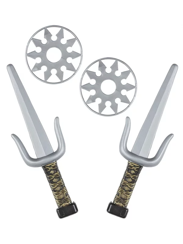 WIDMANN Set D'armes Ninja Enfant (une Paire De Sai Et 2 Shurikens) 1 WIDMANN Set D'armes Ninja Enfant (une Paire De Sai Et 2 Shurikens)