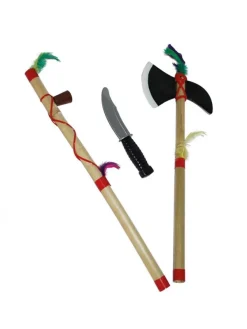 Set Indien 3 Pièces Enfant (couteau, Hache Et Calumet)