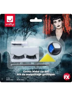 Smiffys Set Maquillage Gothique Avec Cils Et Rouge à Lèvres -WIDMANN Soldes set maquillage gothique avec cils et rouge a levres 3