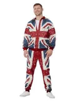 Smiffys Survêtement Union Jack Homme (veste Et Pantalon)