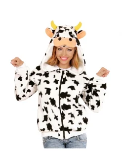 WIDMANN Veste Polaire Avec Capuche Tête De Vache Pour Adulte -WIDMANN Soldes veste polaire avec capuche tete de vache pour adulte 2