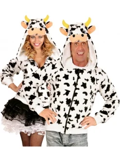 WIDMANN Veste Polaire Avec Capuche Tête De Vache Pour Adulte